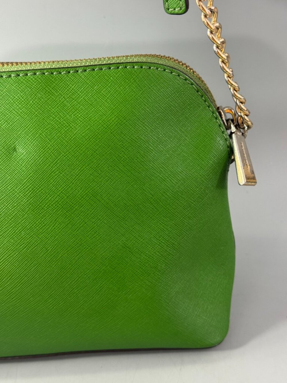 Michael Kors Green Saffiano Leather Crossbody Bag - Picture 8 of 15